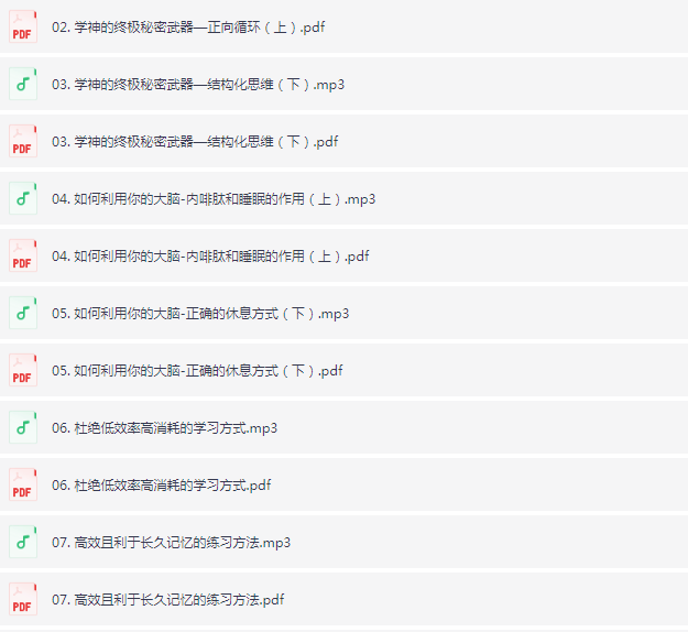 《凡人逆袭宝典超强学习能力养成术（完结）》 【1008.2 MB】